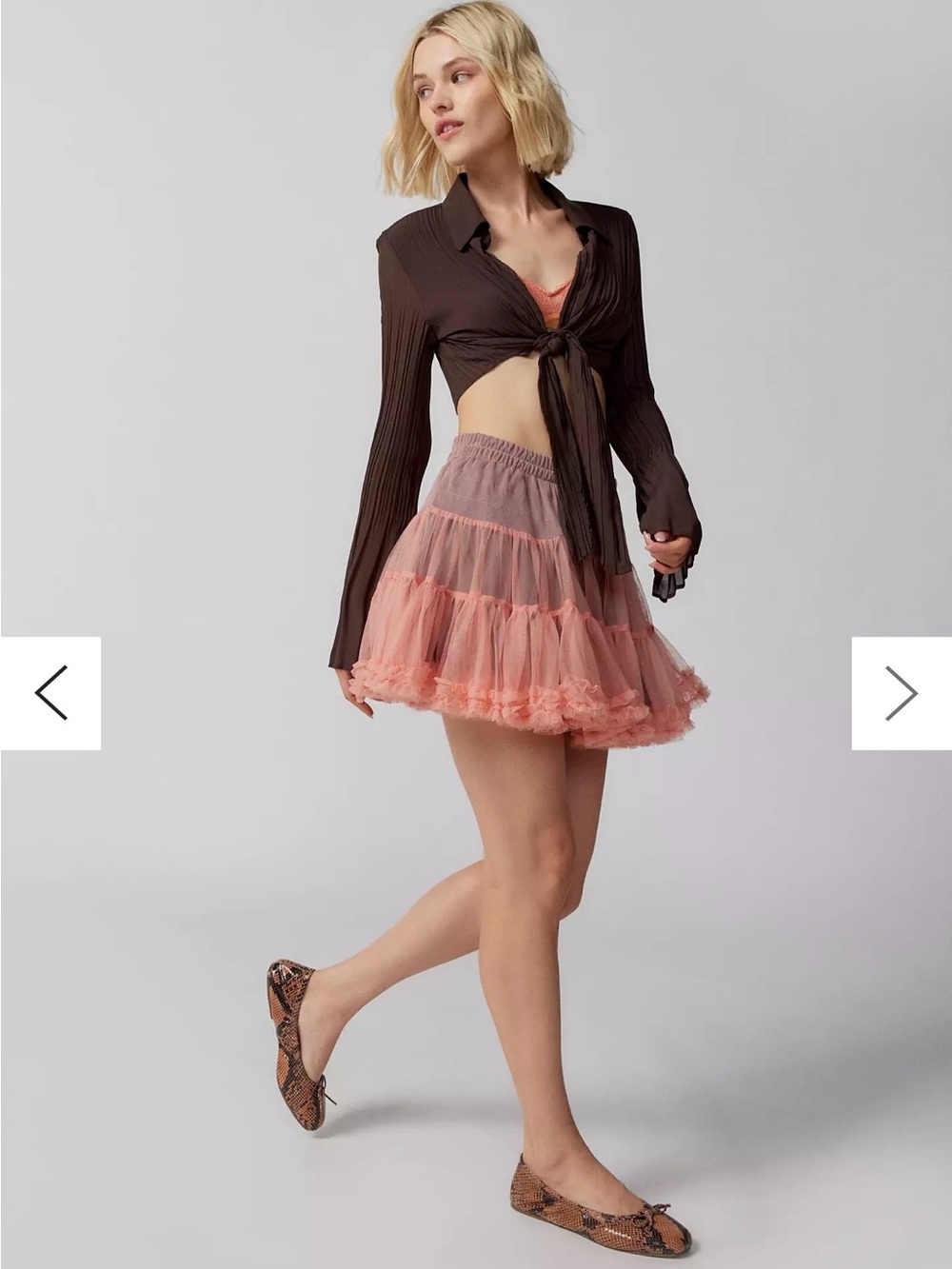 Urban Outfitters Tulle Tute Low - Rise Mini Skirt - Size XS